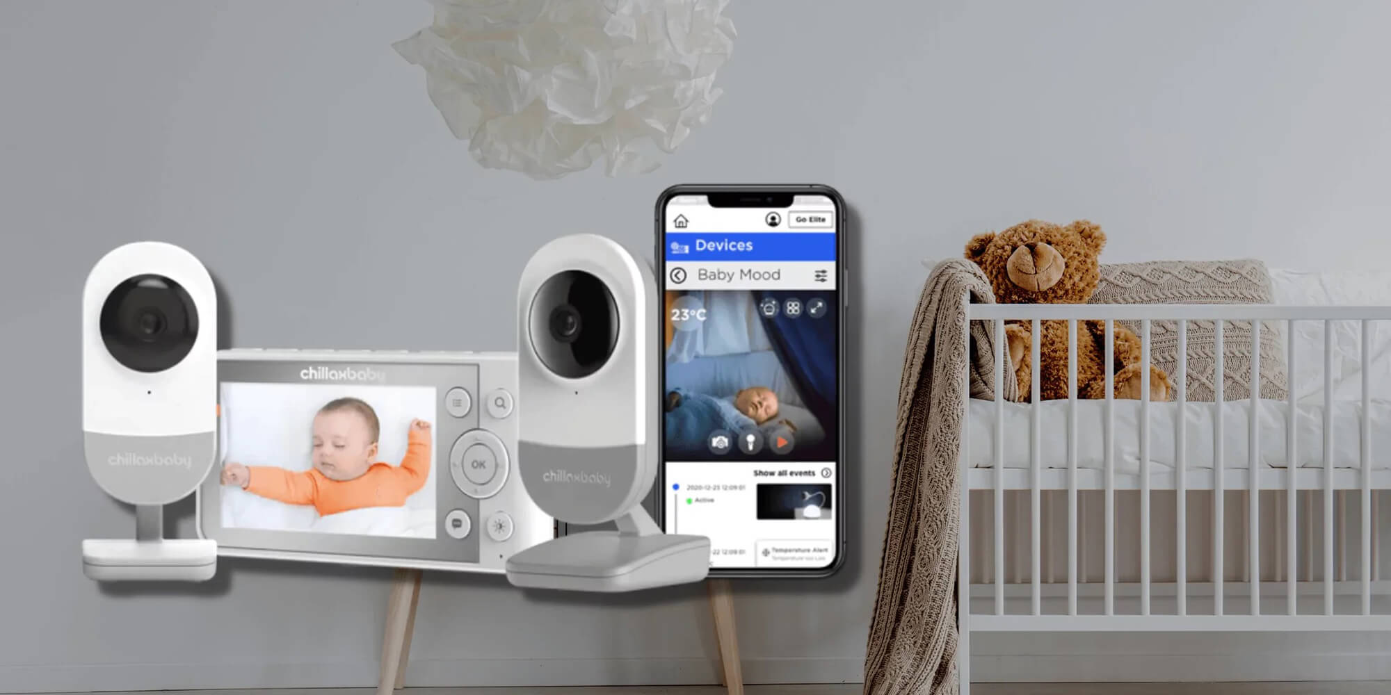 best baby monitor with 2 cameras daily baby chillax