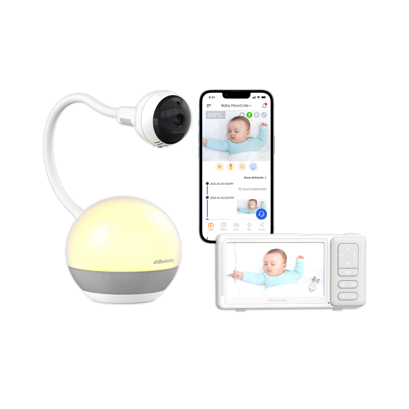 DM610 Giraffe 360° Mood Sleep Trainer 5" Monitor