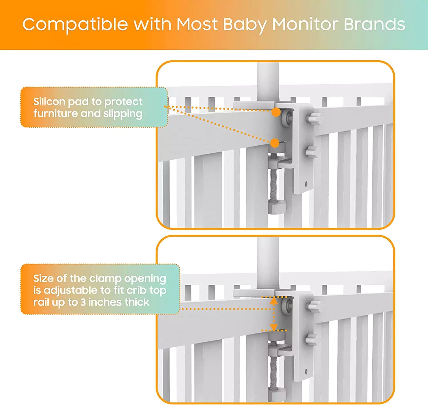 Universal Crib Mount Baby Camera Holder