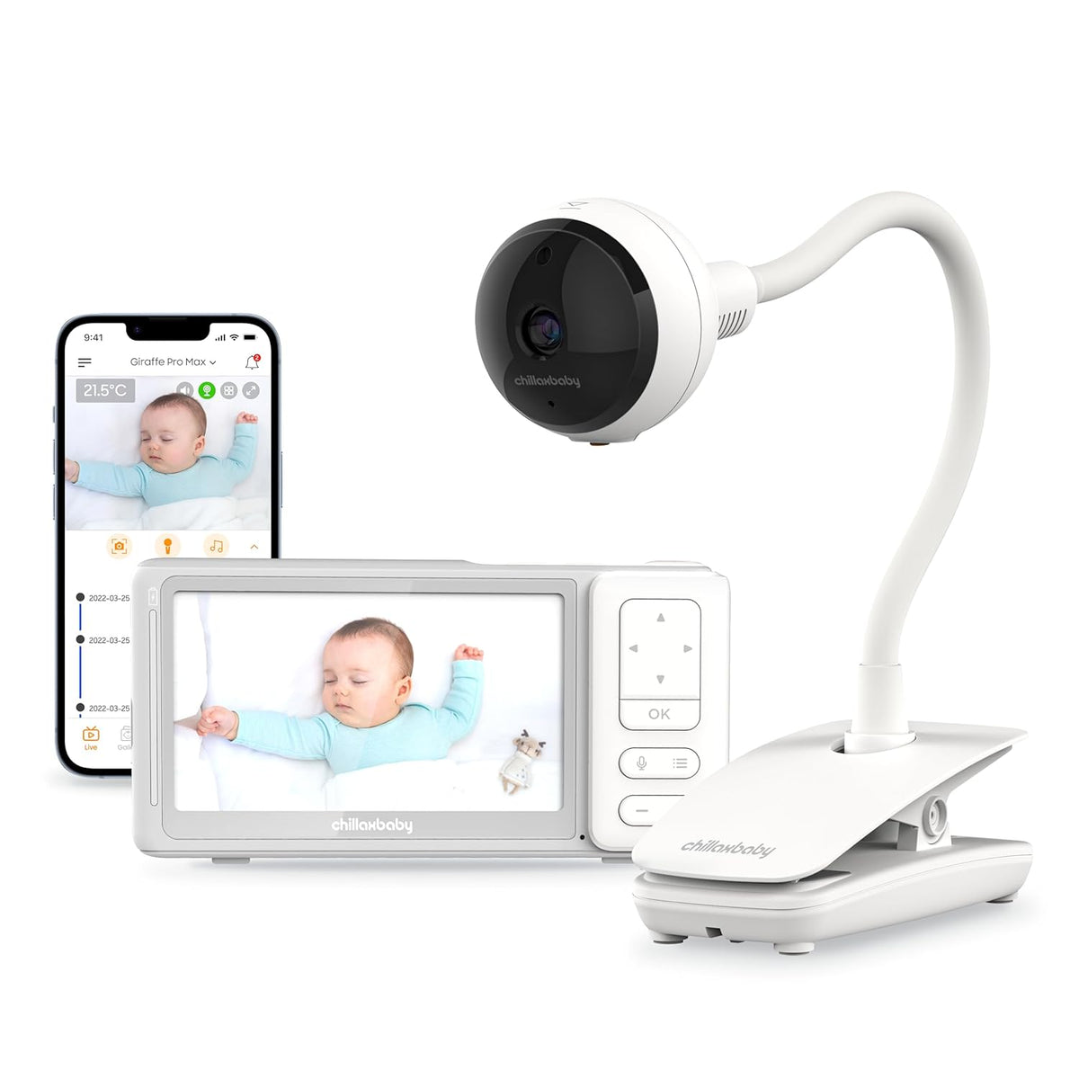 DM685 Smart Giraffe Clip 5" Smart Video Monitor