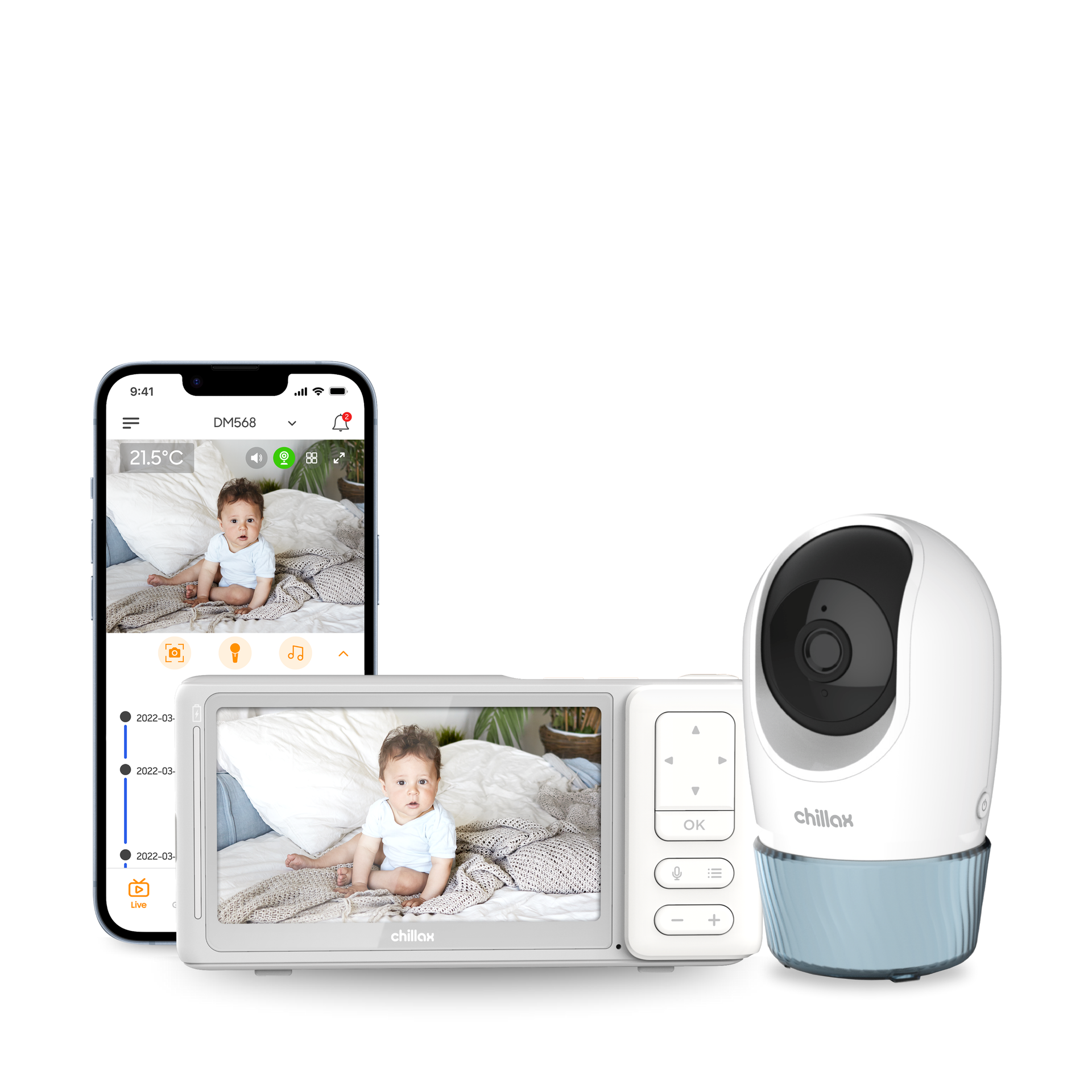 DM568 Candle 5” 2K Quad HD Wi Fi® Video Monitor